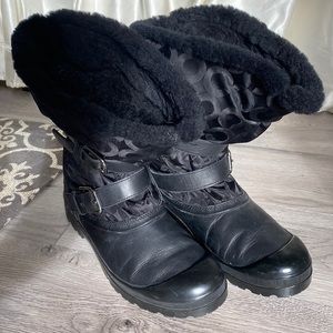 Coach winter boots Holloway size 10